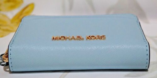 Michael Kors Jet Set Travel Medium Zip Around Card Case Wallet Saffiano Leather - Picture 25 of 45