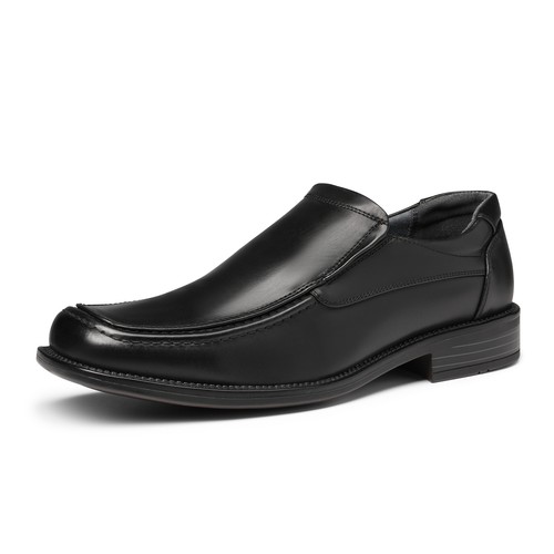 Men's Formal Business Slip On Dress Shoes Square Toe Loafer Shoes - Picture 7 of 20