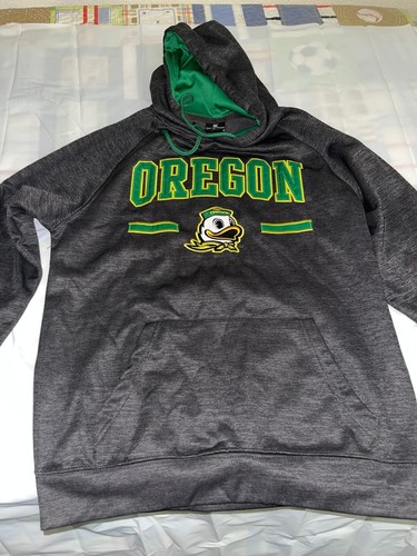 Men's Colosseum Black Oregon Ducks Arch & Logo 3.0 Pullover Hoodie Medium Size  - Bild 1 von 9