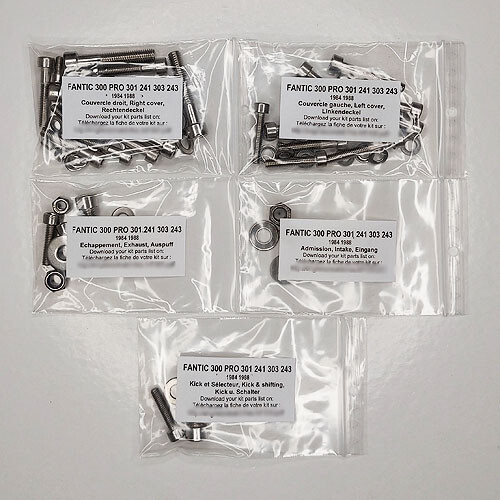 FANTIC 201 241 301 243 303 1986-1987 Engine stainless allen screw kit TRIALS - Picture 1 of 1