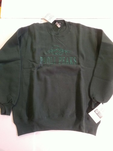 Vintage Paoli Peaks Sweatshirt 1996 Nos Salesman sample Size Large Rare w tags - Picture 1 of 12