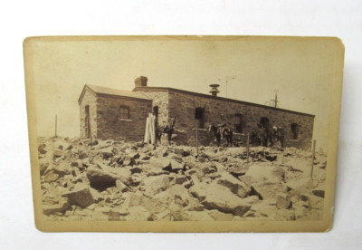 Pike's Peak Signal Station Cabinet Photograph c1880 by William Henry Jackson ORG