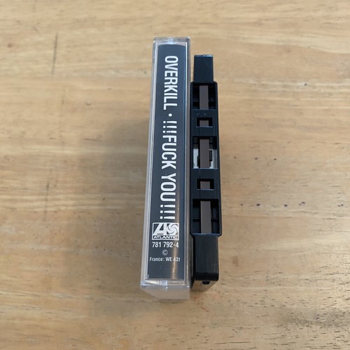 ULTRA RARE1987 Cassette Tape Over Kill !!!Fuck You!!! Megaforce Caroline Records - Picture 3 of 3