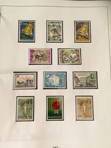 LINDNER BELGIUM ALBUM - 1944-64 , ALL MINT & MINT NH SUBSTANTIAL COLLECTION - Picture 11 of 12