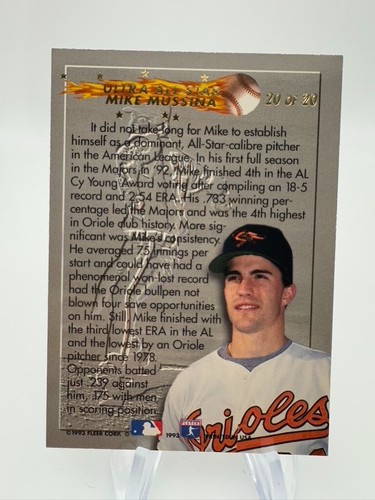Fleer 1993 ULTRA Baseball - Premiums, Inserts - You Pick Your Cards - Picture 82 of 144