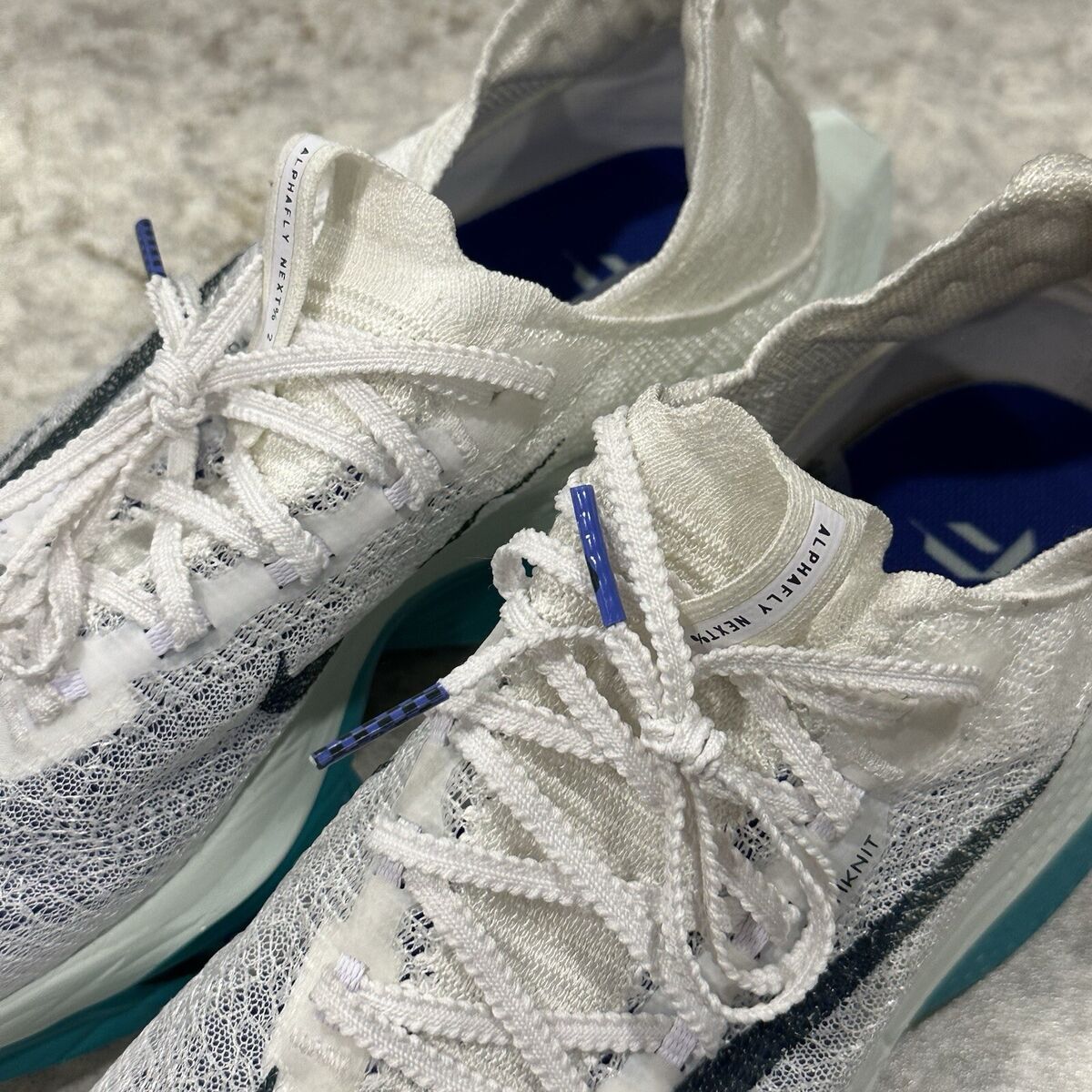 Size 7 - Nike Air Zoom Alphafly NEXT% 2 White Green Running Size 7 - Nike Air Zoom Alphafly NEXT% 2 White Green Running