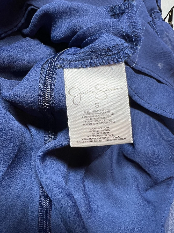 Blusa Jessica Simpson Azul en Capas Talla Pequeña Volantes Foto 3 de 4