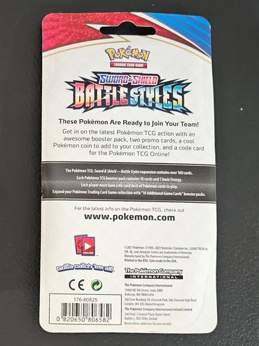 PAQUETE BLÍSTER DE ESPADA Y ESCUDO POKEMON TCG ESTILOS BATALLA WIMPOD Y GOLISÓPODO SELLADO - Imagen 2 de 2