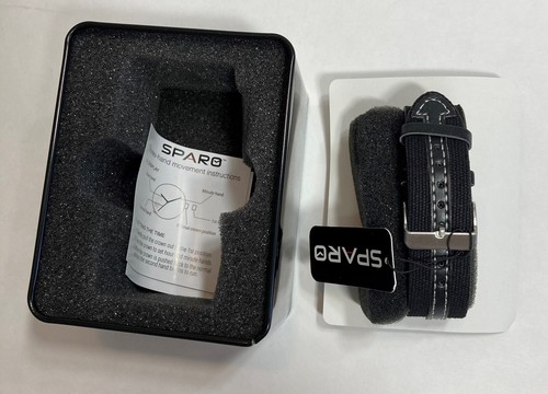 Washington Nationals Sparo Players Style Men's Sports Watch Black Leather Band - Picture 5 of 6