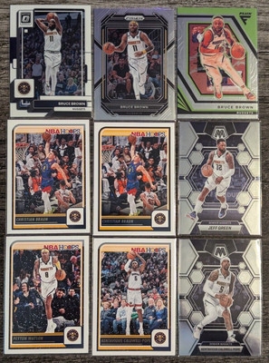 Multiple Player 9-Card Base Card Bundle Denver Nuggets (Christian B., Peyton W.)