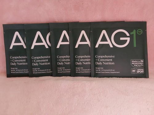AG1 Athletic Greens 5 Individual pack 12 Grams Each Exp 4/2025