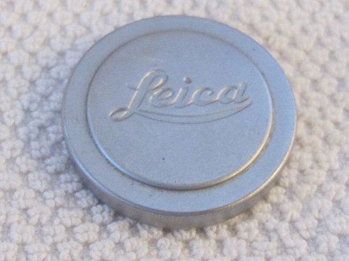 Original Vintage Leica E39 Chrom Objektivkappe für M Mount Objektive