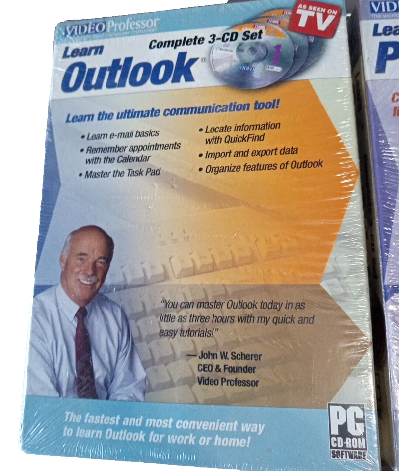 VIDEO PROFESSOR 3 DISC SET EACH /POWER POINT/OUTLOOK /WORD - Image 2 of 4