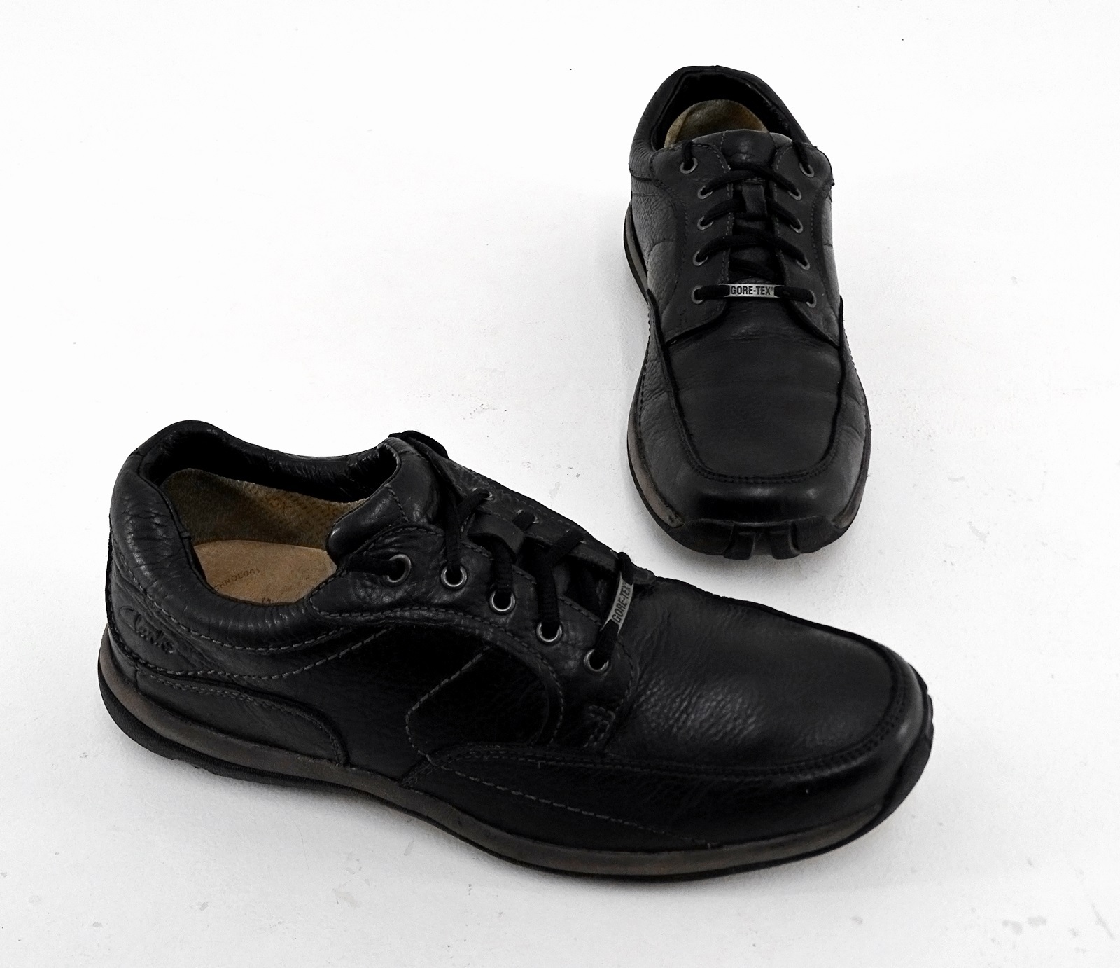 Schnürer Clarks active Air Halbschuhe Echtleder = schwarz Gr. 10 = Echtleder 44 6f3cfd Schnürer Clarks active Air Halbschuhe Echtleder = schwarz Gr. 10 = Echtleder 44 6f3cfd