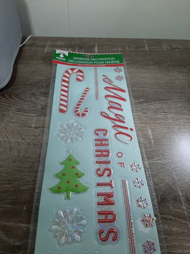 (2) New Christmas House Window Stickers Decoration. MAGIC OF CHRISTMAS  - Imagen 9 de 10