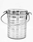 Milk Pot Stainless Steel with Lid Ghee Oil Milk etc Flate Bottom 2Ltr