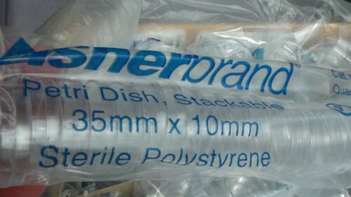 (20) Pack NEW Fisherbrand Stackable 35mm x 10mm Polystyrene Petri Dish - Picture 3 of 9