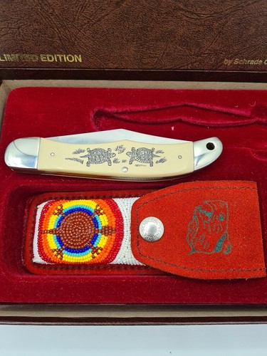 RARE SCHRADE CUTLERY USA LIMITED EDITION POCKET FOLDING KNIFE - TURTLE - Picture 7 of 7