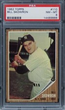 1962 Topps Bill Skowron GREEN TINT #110 PSA 8 NM-MT
