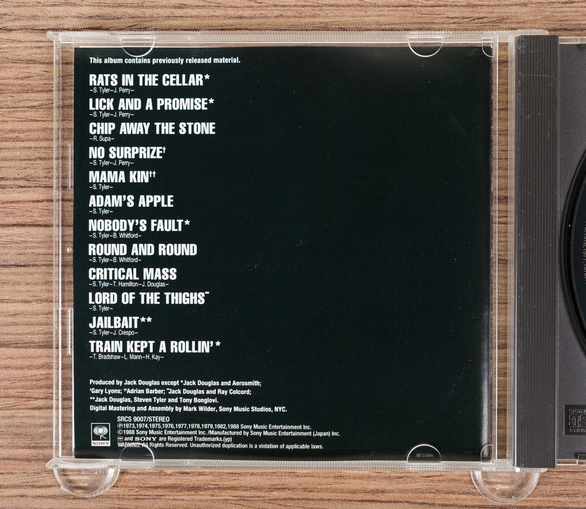 Aerosmith - Gems CD (Japan 1995 Sony) SRCS 9007 | eBay
