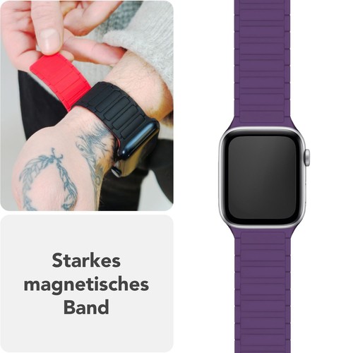 Pętla magnetyczna bransoletka sportowa do Apple Watch Ultra SE 10 9 8 7 6 5 4 3 2 1, 42-49mm - Zdjęcie 60 z 92