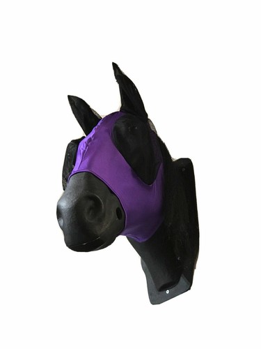 Horse Lycra Fly Mask Hood Pony Cob Full Bug Eye Saver with Ears UV Protection - Picture 11 of 17