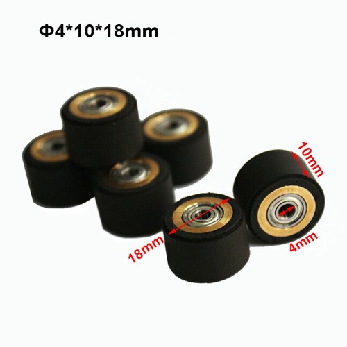 10pc Silica Gel Pinch Roller Wheel Copper Graphtec Roland Vinyl Cutter 4x10x18mm - Picture 1 of 4
