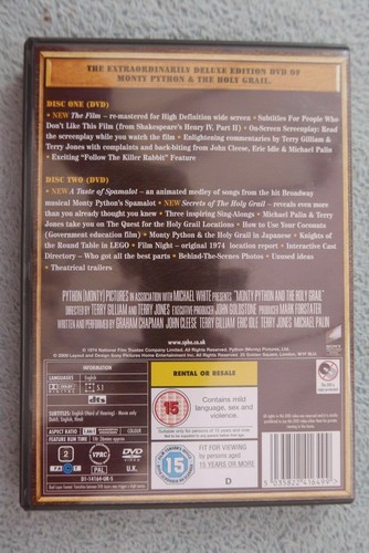 Monty Python And The Holy Grail (DVD, 2006) Extraordinary Deluxe Edition, 2 Disc - Bild 2 von 4