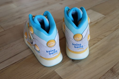 Size 11 - Reebok Pump Omni Zone IX x MSCHF Mid Foto Blue White Orange MSCHF013 - Picture 7 of 15