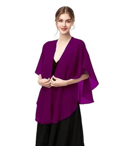 Womens Chiffon Shawls and Wraps, Wedding Party Shawl Scarf Assorted Colors - Picture 178 of 183