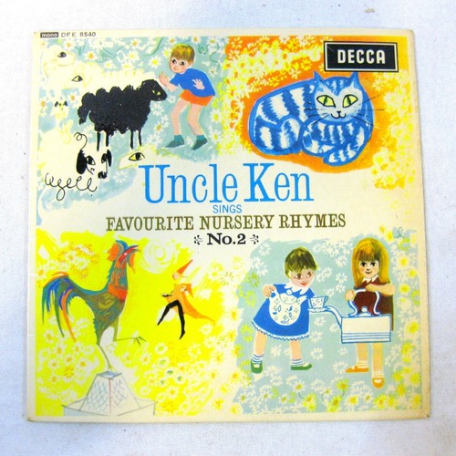 Uncle Ken Sings Favourite Nursery Rhyme No.2 Children Kids 7" 45rpm Record Vinyl - Picture 2 of 4