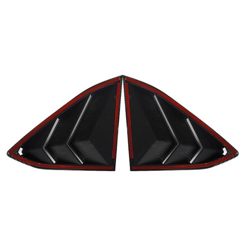 Carbon Fiber side window louvers air vent Cover tirm for Corvette C8 2020-2024 - Picture 10 of 13