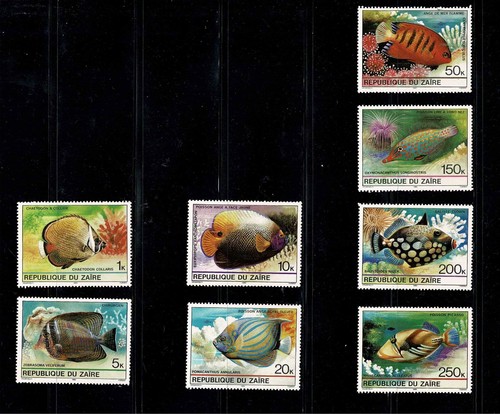 TROPICAL FISHES.COMPLETE SET CONSIST FROM 8 STAMPS MNH+ 1ST DAY ISSUE SOUVENIR. - Picture 4 of 12