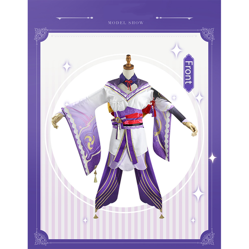 Game Genshin Impact Raiden Shogun Cosplay Costume Halloween Girls Women's Dress - Picture 7 of 29