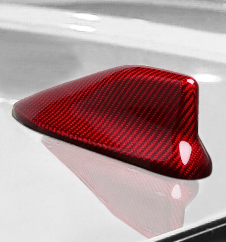 For Toyota 86 2017-2020 Red Carbon Fiber Shark Fin Antenna Receiver Cover Trim - Picture 6 of 9