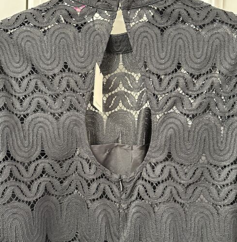 Trina Turk Damen Spitzenkleid, Größe 6, schwarz - Bild 6 von 6