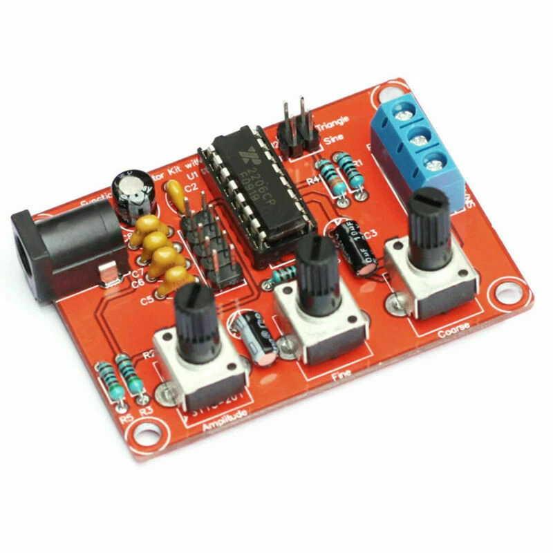 XR2206 Function Signal Generator DIY Kit Sine Output 1HZ-1MHZ + Acrylic Case - Image 3 of 4