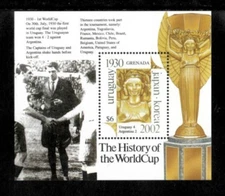 Grenada 2001 - World Cup Soccer - Souvenir Stamp Sheet - Scott #3195 - MNH