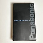 Panasonic Video Titles VW-VT1E + Power supply | Untested | Turns on