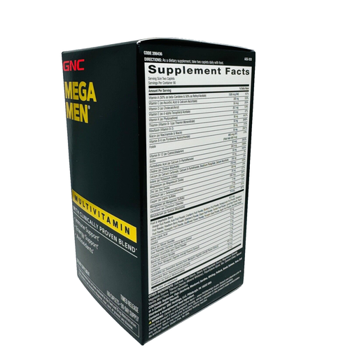 GNC Mega Men Multivitamin 180 Caplets Free Shipping Expiry 04/2026 - Picture 2 of 5