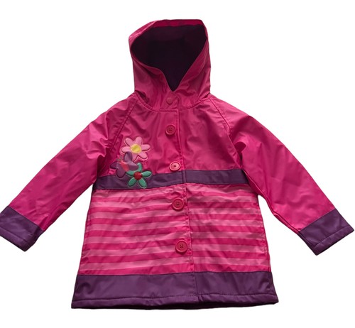 Chaqueta De Lluvia Con Capucha Para Niñas 3T🥰 Baby Girl Rain Coat Size 3T 🥰 - Picture 4 of 7