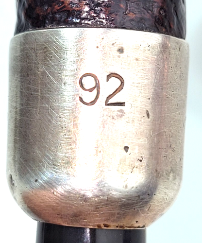 Estate Pipe Alfred Dunhill AD Hallmark Silver Mount 92 Made in England - Picture 16 of 22