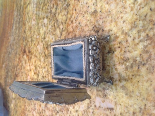 VINTAGE ART NOUVEAU JEWELRY TRINKET BOX Mannheim Paradeplatz Germany - Picture 5 of 8