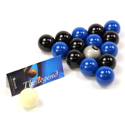 EXKLUSIV! Aramith Premier SILBER 8 KUGEL Edition SCHWARZ & BLAU Poolbälle