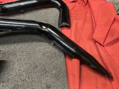 GENUINE HARLEY DAVIDSON TOURING VIVID BLACK MILWAUKEE EIGHT EXHAUST HEAT SHIELDS - Picture 10 of 13