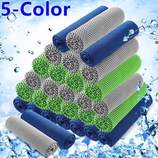 10PCS Cooling Towel Microfiber Sport Neck Wrap Soft Chilly Ice Sweat Towels Gym