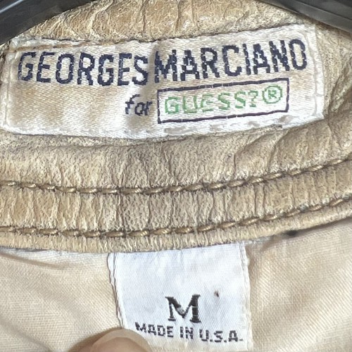 VTG Guess Georges Marciano Denim Jacket Men’s Medium 1980’s Marty McFly RARE Art - Picture 13 of 13