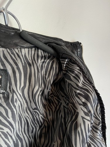 Mackage Aritzia Lambskin Black Leather Jacket Size Small Womens Lamb Coat Zip Up - Picture 10 of 11