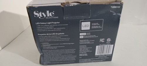 Style Selections Led Galaxy Light Projector 1058725 (No Remote) - Picture 10 of 10