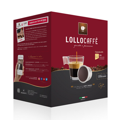 100 Capsule Caffè Lollo Miscela Oro Arabica Lavazza Espresso Point Lollo Caffè - Foto 4 di 5